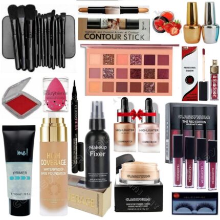 CLASSY HUDA Professional HD Waterproof Makeup Kit Combo Set All Makeup Products (pack of 18)
