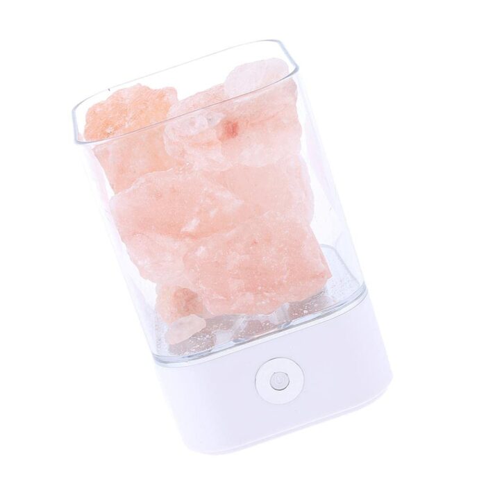 CLUB BOLLYWOOD® USB Natural Himalayan Salt Lamp Crystal Glow Rock Night Light White Base | Null | Light Therapy Devices | Light Therapy Devices | Light Therapy Devices | Light Therapy Devices