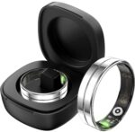 CNBRO Ultra Thin Smart Ring Heart Rate Monitor Sleep Tracker Gesture Control Fitness Tracker Blood Pressure Step Counter Pedometer Waterproof Health Smart Rings for Men Women Anillo inteligente