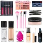 CRAZYHUDA Waterproof HD Makeup Kit Combo For Women & Girls All Products In 1 Kit Set Of-18