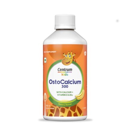 Centrum OstoCalcium Kids 300 Suspension | Vit D & Calcium to support Growth, Strong Bones & Teeth |200ml, Liquid