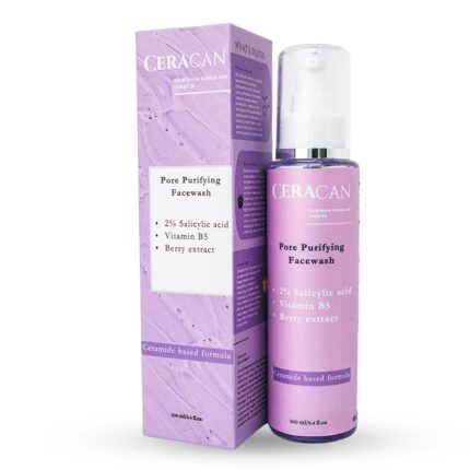Ceracan Pore Purifying Facewash with 2% Salicylic Acid - Ceramides & Vitamin B5| For Oil Control, Skin Brightening & Dark Spot Reduction, 100 ml