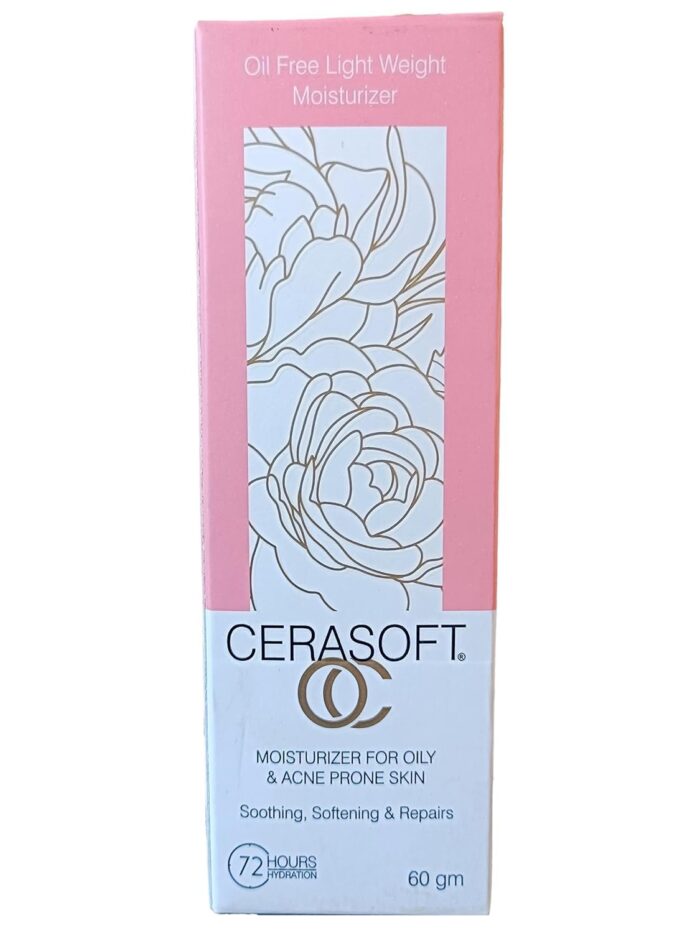 Cerasoft OC Moistrurizer Cream For Oily & Acne Skin 60gm (Pack of 1)