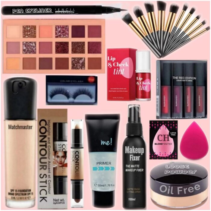Classy Huda Festive Party Makeup Kit Have Complete Makeup Box For Women & Girls(Fair) L With 12 Essential Products L Waterproof L Bridal Makeup L Full Face Makeup.Bridal Makeup Kit.