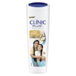 Clinic Plus Strong & Thick Shampoo with Rice Water, Protein + Vitamin E for Hair Strengthening, Breakage Reduction and Thicker Hair,355 ml.