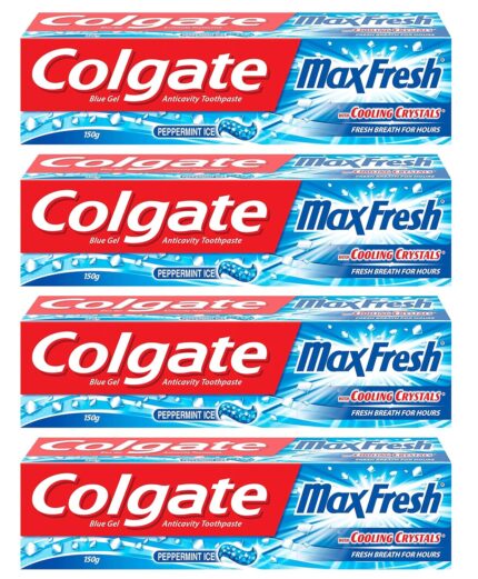 Colgate Freshness Max Fresh Toothpaste - 150 G (Buy 3 Get 1 Free, Peppermint Ice)
