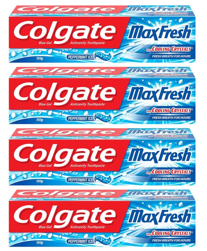 Colgate Freshness Max Fresh Toothpaste - 150 G (Buy 3 Get 1 Free, Peppermint Ice)