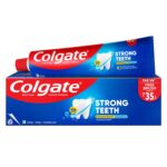 Colgate Strong Teeth Toothpaste, 300g, India's No: 1 Toothpaste Brand, Calcium-boost Tooth Paste for 2X Stronger Teeth, Whitens Teeth, Fresh Breath & Prevents cavities (Combo Pack Offer) (Pack of 6)