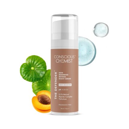Conscious Chemist® 0.2% Retinol Serum for Face | 30ml | Multi Peptide Anti Aging Serum, Reduces Fine Lines & Wrinkles, For Men & Women, Probiotics & Cica Water - The Defender