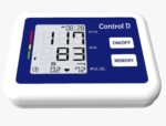 Control D BP107 USB Port Automatic Oscillometric Digital Blood Pressure Checking Machine Upper Arm Portable Digital Blood Pressure Monitor BP Machine Power With Micro USB (Blue and White)