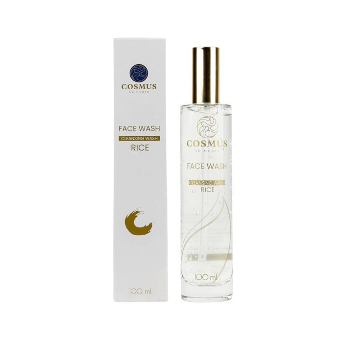 Cosmus Rice Face Wash for Glowing Glass Skin | Gentle Non-Foaming Cleanser | Hydrating, Brightening & Toning | French Skincare Formulation | For All Skin Types | 100ml