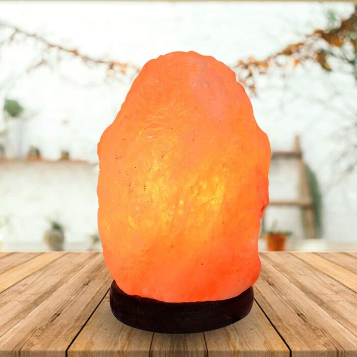 Crystu Natural Himalayan Rock Salt Lamp Natural Shape for Vastu, Positive Energy, Healing and Peace, Harmony, Purification, Best Wellness for Gifting Option