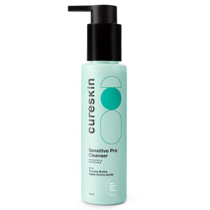 Cureskin Sensitive Pro Cleanser with Tucuma Butter & Apple Extracts for Sensitive Skin Face Wash (100 ml (Pack of 1))