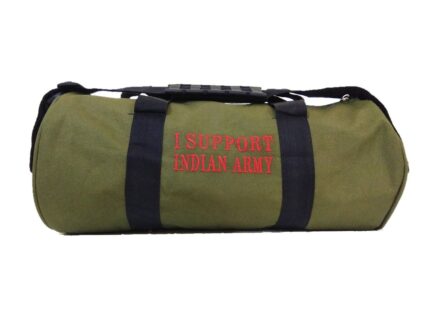 DARA Tanishka Polyester 21 L Printed Duffel Backpack (Black Green)