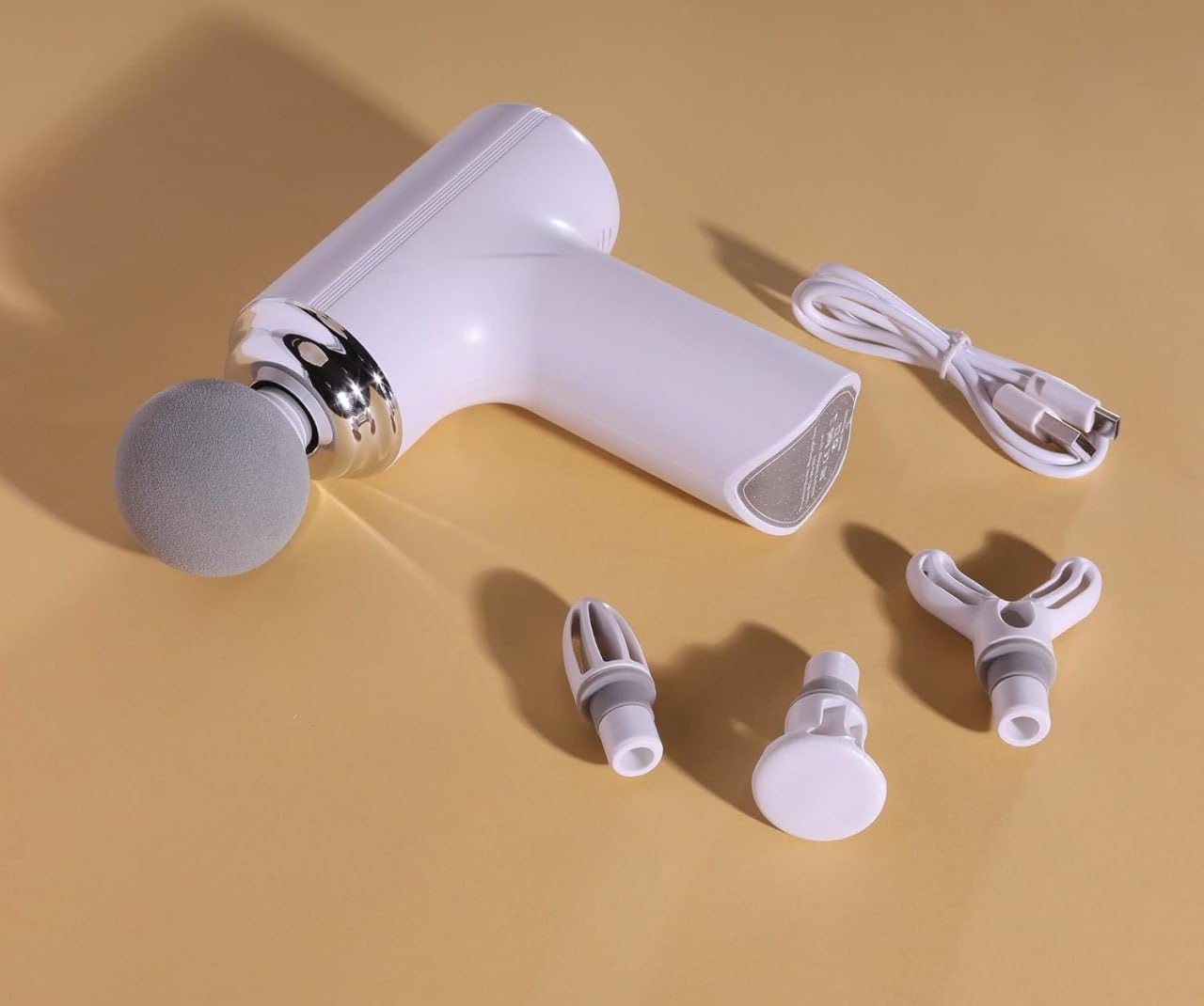 DERIKO Mini Gun Massager Machine for Pain Relief - Body, Neck, Shoulders, Back, Arms & Feet Massager- 6 Speed Settings -7 Type-C Charging for Muscle Pain Relief Recovery. (Multi Colour)