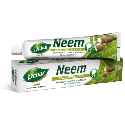 Dabur Herb'l Neem Germ Protection Toothpaste - 200g | No Added Flourides & Parabens | Neem Fights Bacteria