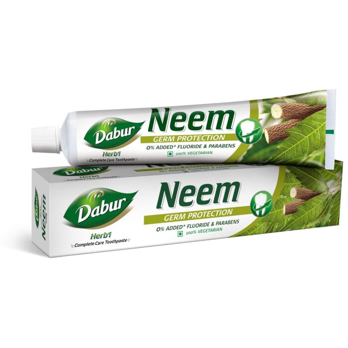 Dabur Herb'l Neem Germ Protection Toothpaste - 200g | No Added Flourides & Parabens | Neem Fights Bacteria