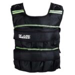De Jure Fitness Adjustable Weighted Vest Jacket 10Kg (Black) for Men & Women – Workout Weight Vest for Cross-Training, Strength & Cardio – Removable Sand Weights