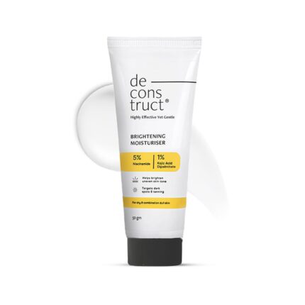 Deconstruct Niacinamide Brightening Face Moisturizer| 5% Niacinamide + 1% Kojic Acid + 5% Vitamin C | For Dark Spots And Uneven Skin Tone | Brightens & Hydrates | 50 Gm