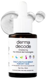 Derma Decode 10% Niacinamide Face Serum for Dry Skin, Open Pores Serum, Hydrating, Texture Improvement, Pore Minimizing with Ceramides, Hyaluronic Acid and Vitamin B3, Barrier Repair Treatment 30ml
