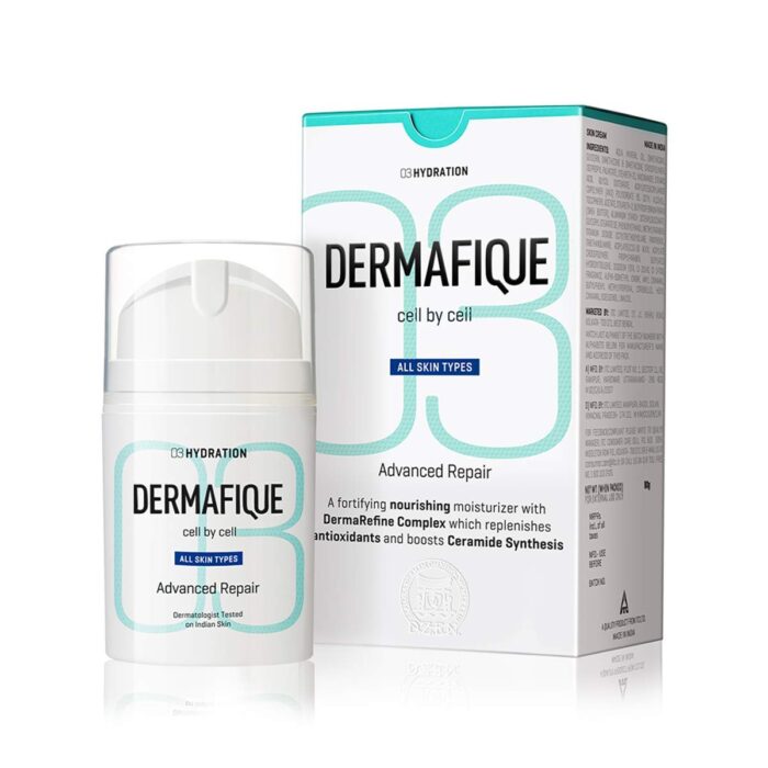 Dermafique Advanced Repair Night Cream with Niacinamide – 50g, Moisturizer for Face, 5x Ceramide Synthesis, Boosts Collagen Production, Enriched with Pro Vitamin E, Suitable for All Skin Type | Dermatologist Tested