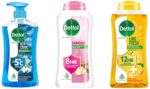 Dettol Body Wash Trio – Cool (500ml) + Lime Fresh Refresh (250ml) + Skincare with Honey & Shea Butter (250ml) – Soap-Free Formula, 12h Odour & 8h Moisture Protection