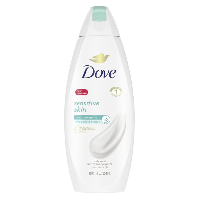 Dove Sensitive Skin Uncented Beauty Body Wash 12 Oz
