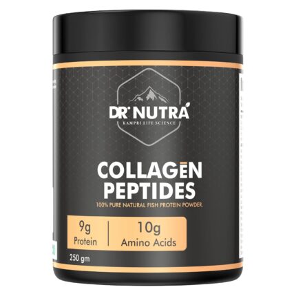 Dr.NUTRA Collegen Peptide Supplement For Men and Women, 100% Pure Natural Fish Protein Powder, Support to Hair, Nail, Skin And Joints Bone Unflavored-250gm