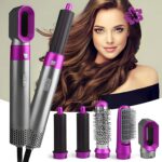 Drumstone 𝟏𝟓-𝐘𝐞𝐚𝐫 𝐖𝐚𝐫𝐫𝐚𝐧𝐭𝐲 5-in-1 Hot Air Styler Brush – Dry, Auto Curl, Straighten, Volumize & Comb | Multifunctional Hair Tool for All Hair Types | Salon-Quality Styling at Home