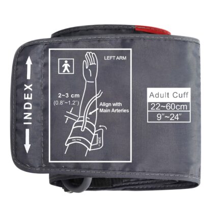 ELERA Extra Large Blood Pressure Cuff (9"-24" | 22-60cm) - XL Replacement BP Cuff for Big Arms, Compatible with Omron BP Monitors, Adult Cuff Only - 6 Connectors