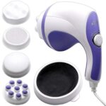 ETZET Relax Spin Tone Full Body Massager Electric Machine, 4 Massage Heads & Variable Speed Settings, Pain Relief And Relaxation, Muscles Relief, Fat Burning, Reduces Weight, Stress Reduce. (Multicolor)