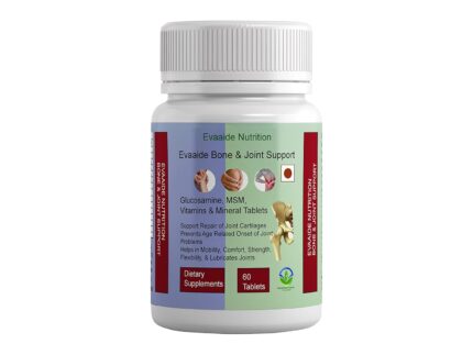 EVAAIDE Joint Support Supplement, with Glucosamine, MSM, Vitamin & Minerals, For Joint Strength, Mobility, and Flexibility, 60 Tablets