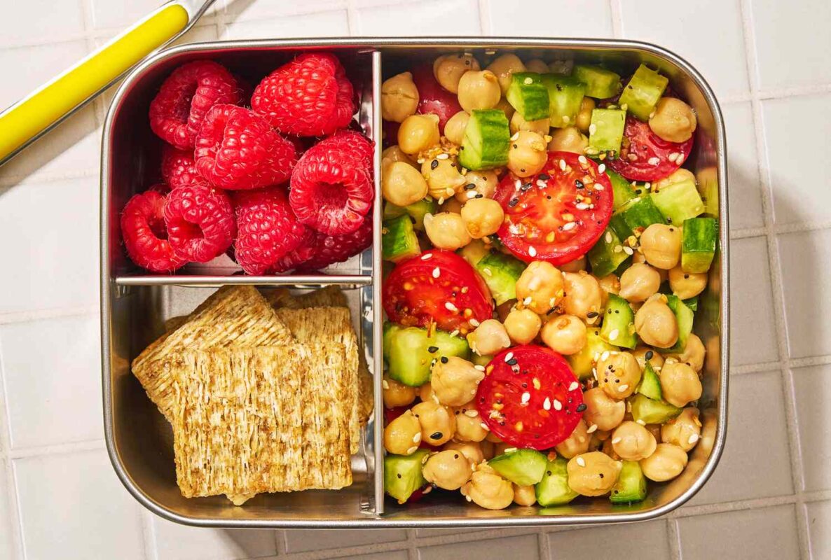 Easy Chickpea Salad Lunch Box
