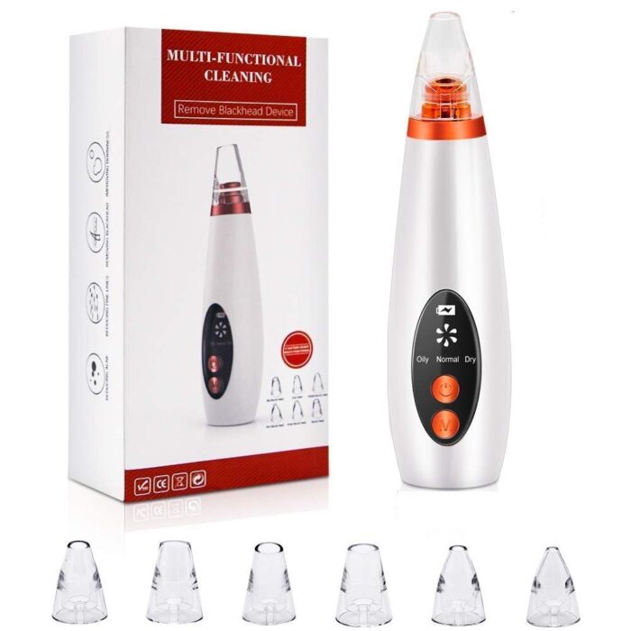 Electric Derma Suction Machine | Acne Pimple Pore Cleaner Vacuum Tool – Facial Cleanser Device For Nose & Skin Care