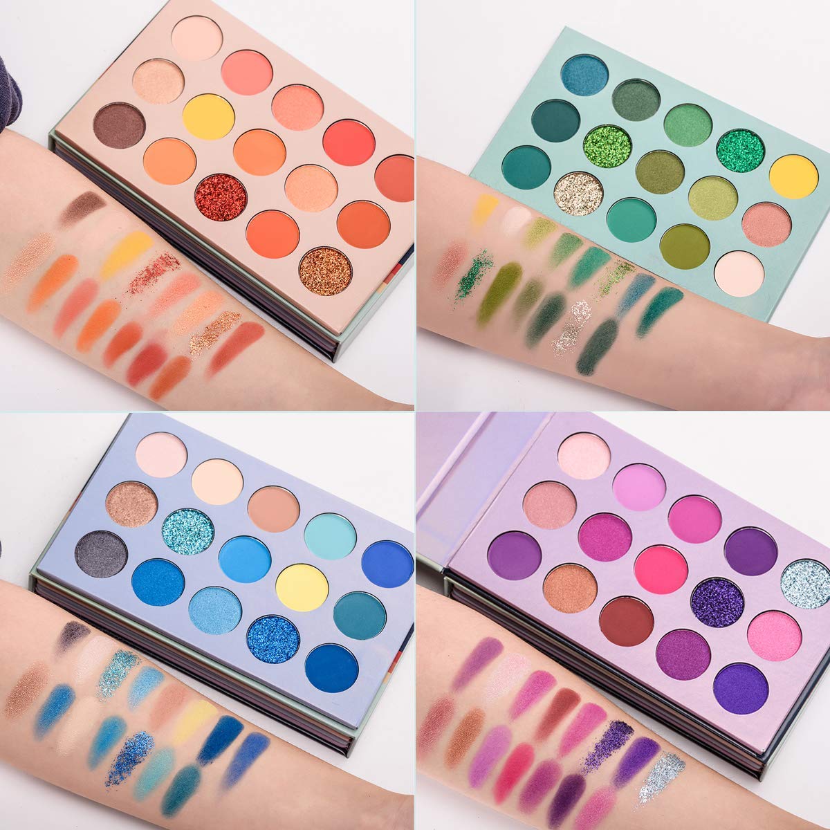 Everdiva Eyeshadow Palette Highly Pigmented Shades for Bold, Shimmering, and Matte Looks Perfect for Every Eye Makeup Style and Creative Beauty Art - 60 Shades