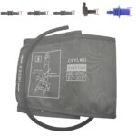 Extra Large Blood Pressure Cuff (5.9"-9.5" | 8.7"-12.6" | 8.7"-20.5") - XL Replacement BP Cuff for Big Arms, Compatible with Omron BP Monitors, Adult Cuff Only… (Large + 5 Connectors)