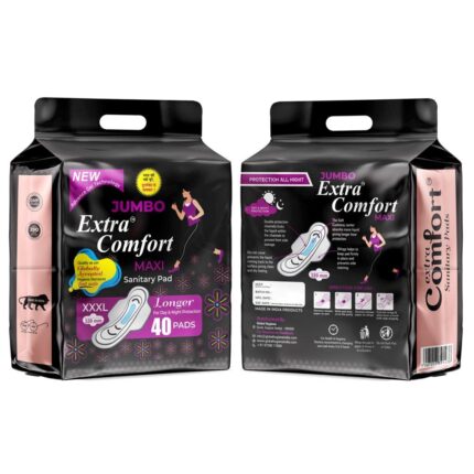 Extra Sure Sanitary Pads for Women with Wings | Dry-net Soft & Comfortable Sanitary Napkins for Day & Night Protection - XXXL (combo pack of 2) (80 pads + 20 Pantyliner)) Sanitary Pad (Pack of 100)