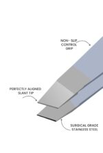 Eyebrow Tweezers - 1 Pc Professional Stainless Steel Tweezer for Facial Hair Removal- Eyebrow Tweezers for Women and Men - Professional eye brow twizzers and trimmer. (Silver)