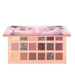 Eyeshadow Palette with 18 Shades, Nude and Metallic Hues