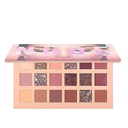 Eyeshadow Palette with 18 Shades, Nude and Metallic Hues