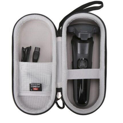 FBLFOBELI Hard Storage Case for Norelco Shaver 2100 2300 3500 6800 3100 5500 5100 5300 5700 6880 7000 7100 7200 9000, Also fits for Braun Series 3/Series 5/Series 7/Series 9 Rotary Shaver (Case Only)