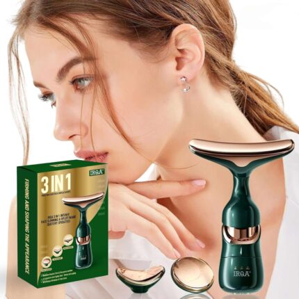 Face Slimming & Uplift Wand, 3 in 1 Neck, Eyes & Face Massager, Face Massager Machine For Facial, Thermal And Vibration Technologies for Skin Care Improve Glowing Skin, Smooth, Tightening Skin T72