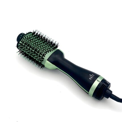 Feelon Hair Dryer Brush, Detachable Hot Air Brush With Ionic Technology Volumizer, Blow Dryer Brush Oval Barrel For Quick&Salon-Quality Results&Styler For Frizz Control&Shine (Green), 1200Watt