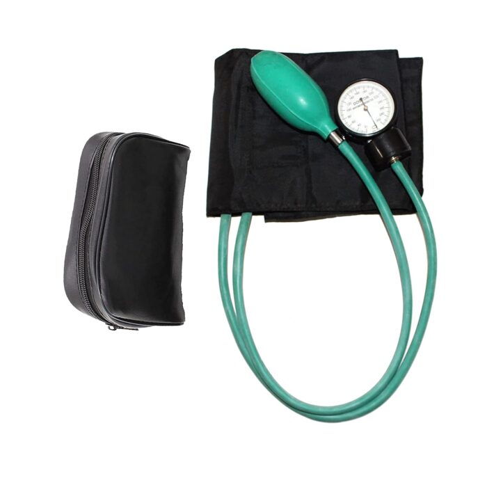 Fidelis Healthcare Aneroid Blood Pressure Monitor for Doctor | Blood Pressure Monitor Sphygmomanometer | BP Apparatus for Home, Clinic (Black, Brown & Grey)