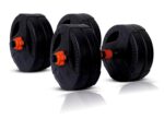 FitBox Sports Double Grip Home Gym Dumbbells Set 8kg | 2 x Dumbbell Rods, 8kg Adjustable Weights