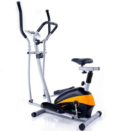 FitnessOne Propel HDA 64i Best Premium 2 in 1 Elliptical Cross Trainer & Seated Dual Action Bike for Home Use|Max 100 Kgs| 8 Level Magnetic Resistance | 5kgs Flywheel |Height-Forward/Backward Adjustable Seat