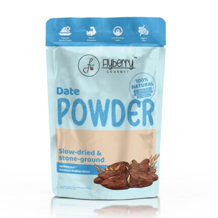 Flyberry Gourmet Dates Powder 300 g | Dried Dates powder | Finely Ground Kharik Powder | Delicious Alternative to Sugar | Best For Kids & Adults | No added Preservatives | Natural Sweetener| No added Sugar
