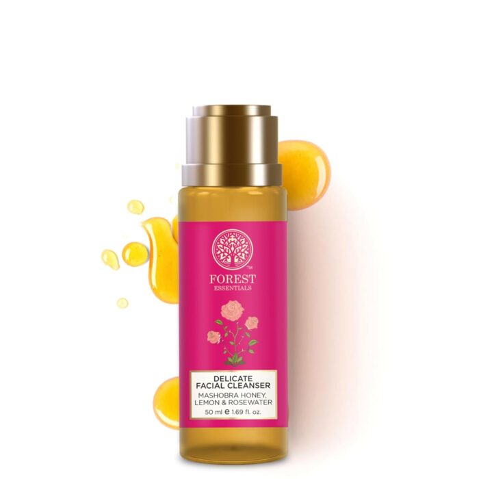 Forest Essentials Ayurvedic Purifying Face Wash Honey, Lemon & Rosewater| For Normal to Dry Skin | Sulphate Free