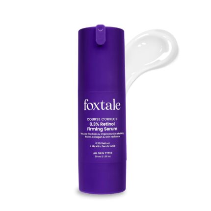 Foxtale 0.3% Retinol + Ferulic Acid Serum | Targets 8 Signs of Ageing | Boosts Collagen, Firms Skin, Fades Dark Spots, Reduces Fine Lines & Wrinkles | For Intermediate & Advanced Users