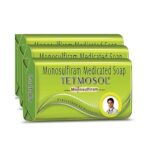 Fresh Tetmosol Medicated Soap- Fights skin infections, and Itching with lime-like fragrance for daily bathing, Each Soap 100 gms, Pack of 3 Soaps